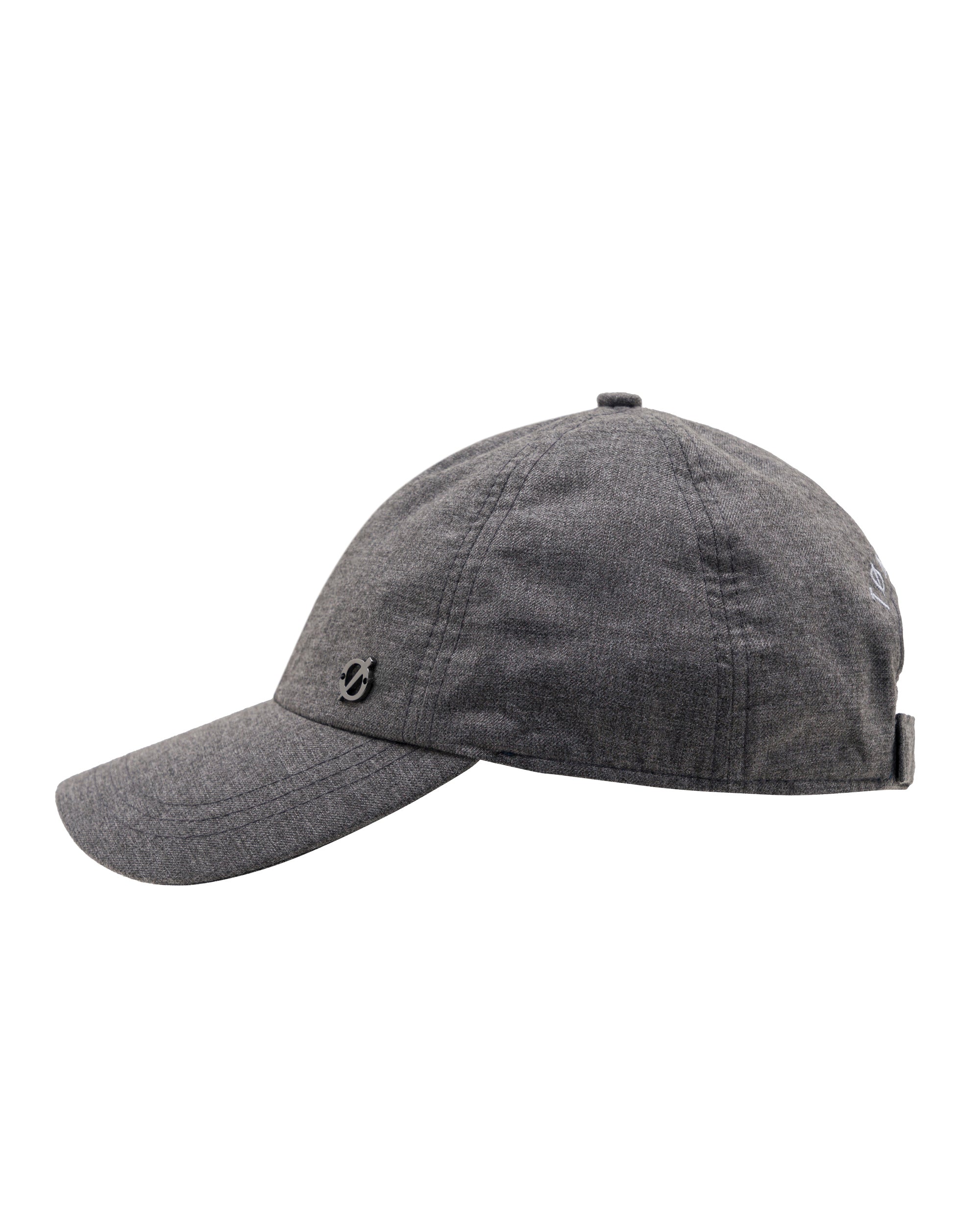 Gray Cupro Baseball Cap