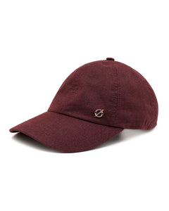 Burgundy Cupro Baseball Cap