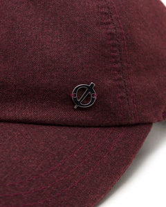 Burgundy Cupro Baseball Cap