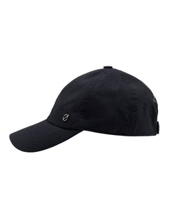 Matte Black Cupro Baseball Cap