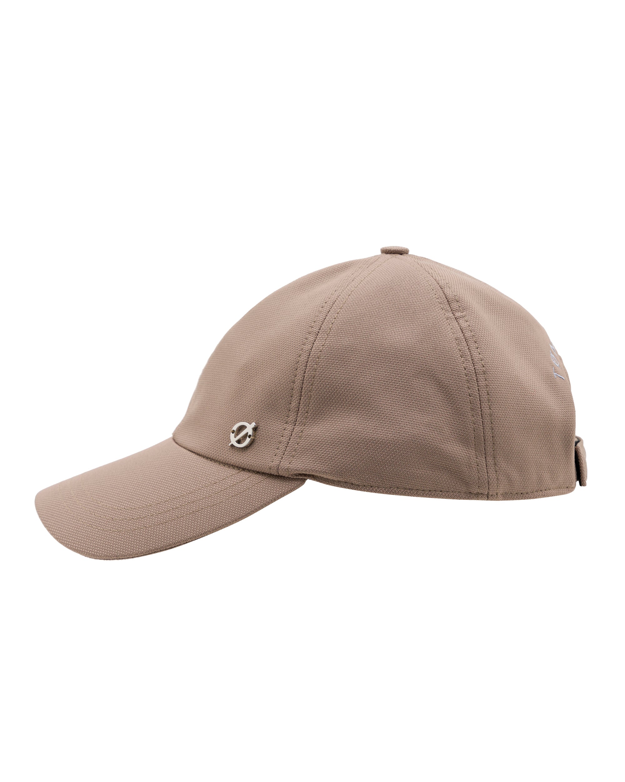 Rough Beige Cupro Baseball Cap