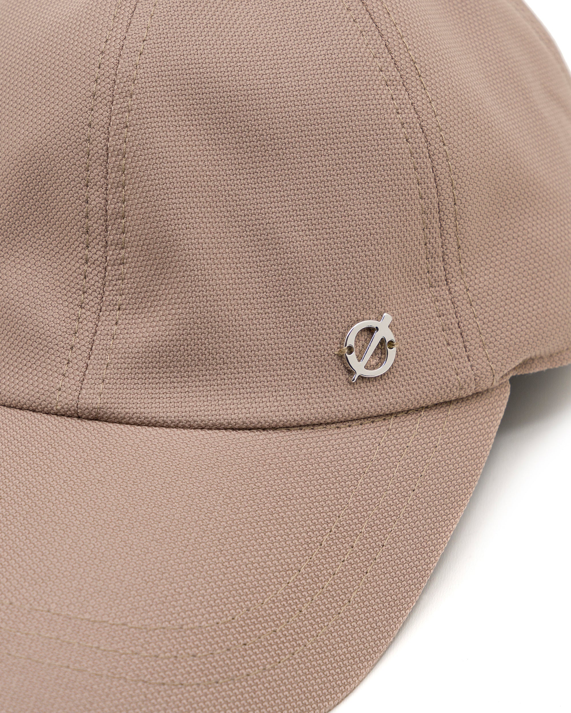 Rough Beige Cupro Baseball Cap